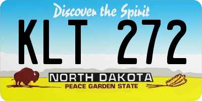 ND license plate KLT272