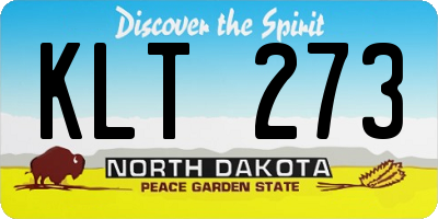 ND license plate KLT273