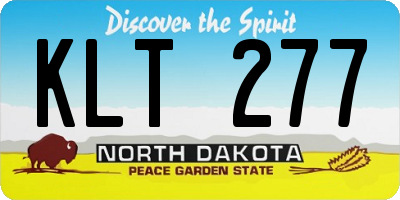 ND license plate KLT277