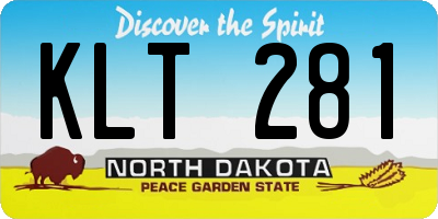ND license plate KLT281