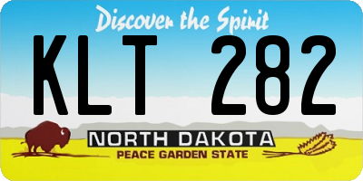 ND license plate KLT282