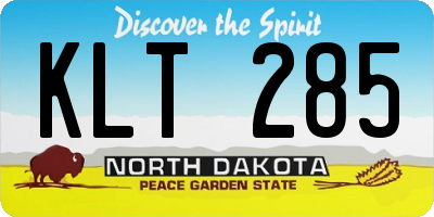 ND license plate KLT285