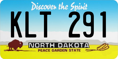 ND license plate KLT291
