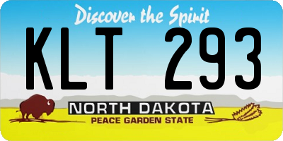ND license plate KLT293