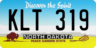 ND license plate KLT319