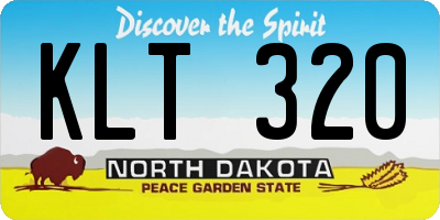 ND license plate KLT320