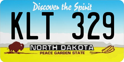 ND license plate KLT329