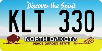 ND license plate KLT330