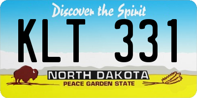 ND license plate KLT331