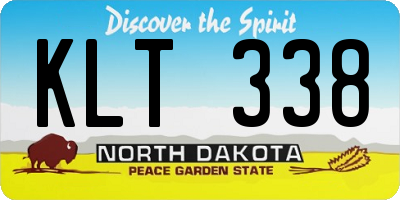 ND license plate KLT338