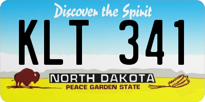 ND license plate KLT341