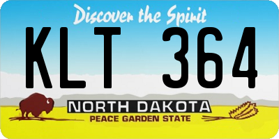 ND license plate KLT364