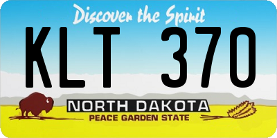 ND license plate KLT370