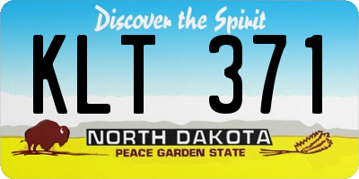 ND license plate KLT371