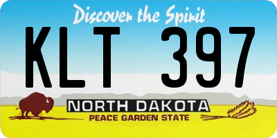 ND license plate KLT397