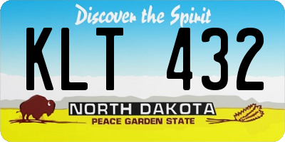 ND license plate KLT432
