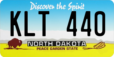 ND license plate KLT440