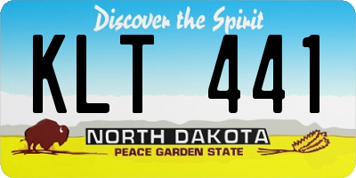 ND license plate KLT441