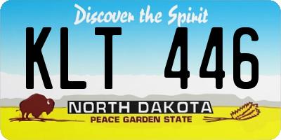ND license plate KLT446