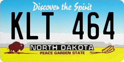 ND license plate KLT464