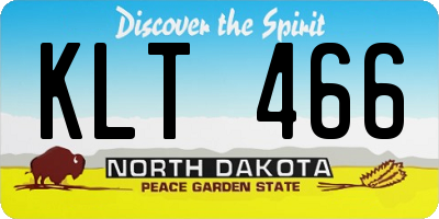 ND license plate KLT466