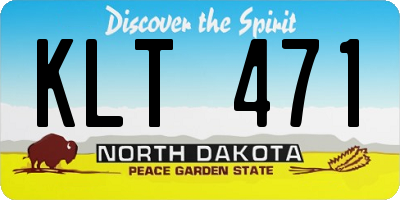 ND license plate KLT471