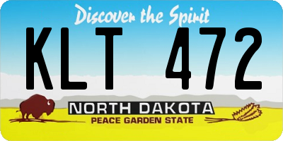 ND license plate KLT472