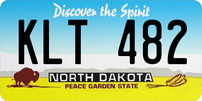 ND license plate KLT482
