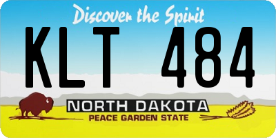 ND license plate KLT484