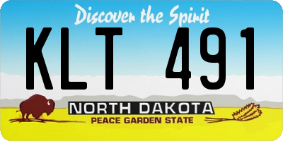 ND license plate KLT491