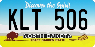 ND license plate KLT506