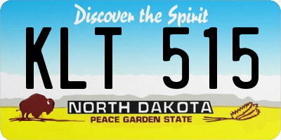 ND license plate KLT515