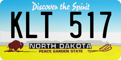 ND license plate KLT517