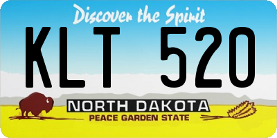 ND license plate KLT520