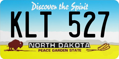 ND license plate KLT527