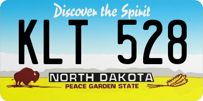 ND license plate KLT528