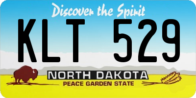 ND license plate KLT529