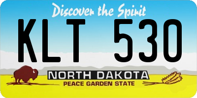ND license plate KLT530