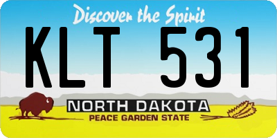 ND license plate KLT531