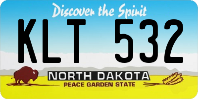 ND license plate KLT532