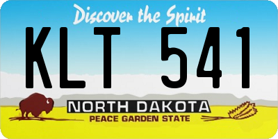 ND license plate KLT541