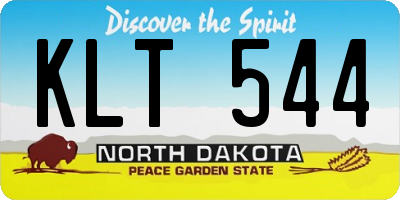 ND license plate KLT544
