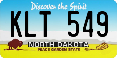 ND license plate KLT549