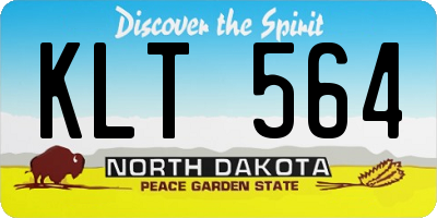 ND license plate KLT564