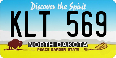 ND license plate KLT569