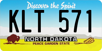 ND license plate KLT571