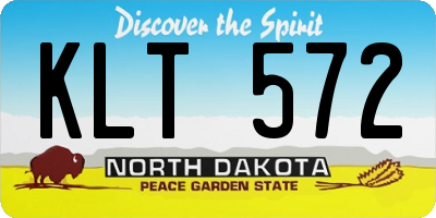 ND license plate KLT572
