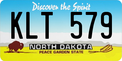ND license plate KLT579