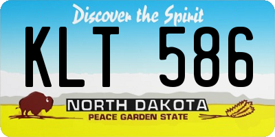 ND license plate KLT586