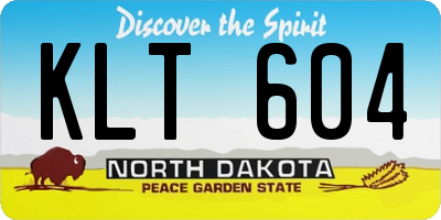 ND license plate KLT604